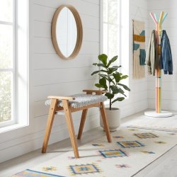 Elam - Taburet i lakeret eg, v�lg mellem 5 forskellige s�der