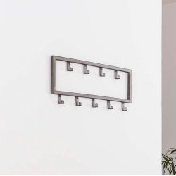 Industriel knagerkke med ni knager i pulverlakeret stl 