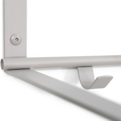 Dinex - Hattehylde i silky taupe farvet metal, bredde 100 cm.