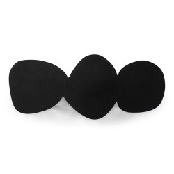 Stones - Knagerkke i sort metal med organiske former, 3 knager