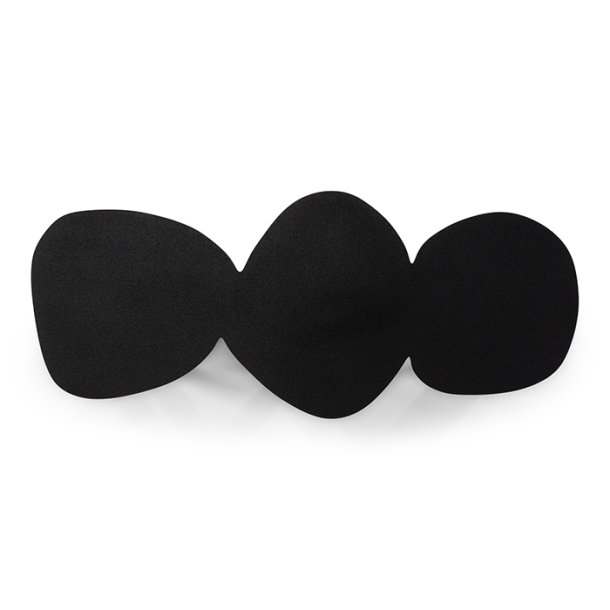 Stones - Knagerkke i sort metal med organiske former, 3 knager