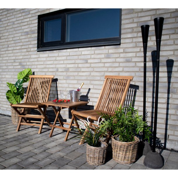 Bromo - Kurvest med fire kurve i natur rattan