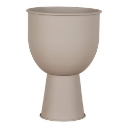 Roma -  Blomsterstander i beige-gr metal
