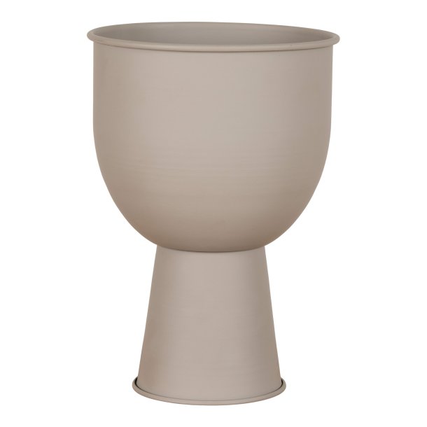 Roma -  Blomsterstander i beige-gr metal