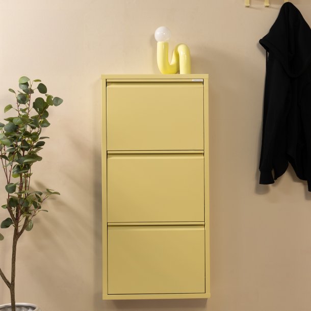 Zapato - Skosk�p med 3 fack - ljusgul metall