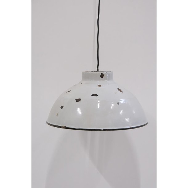 Spotty - Pendel med hvid patineret emalje