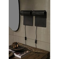 Funkies - Vglamper i sort metal, 2 stk.