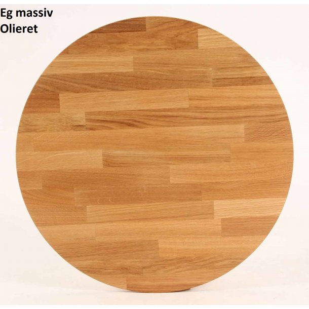 CT 10 - Sofabord i massiv eg og diameter 80 cm