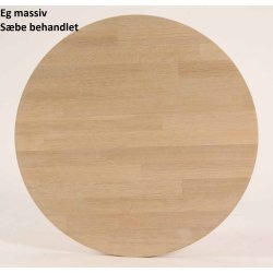 DT 100 - Rundt spisebord i massiv eg, diameter 70 cm.
