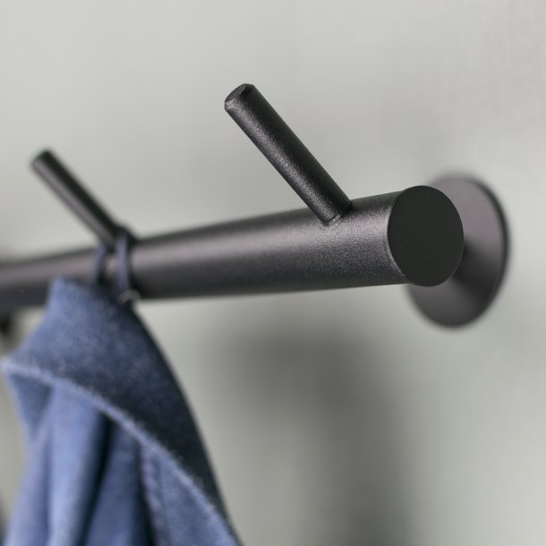 Brooks - Knagerkke med fem knager i sort metal