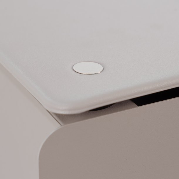 Carson - Byr� med fem l�dor i silkeslen taupef�rgad metall