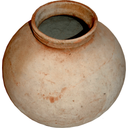 Dali lerkrukke med jernring - stor model