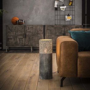 Tobby - Gulvlampe i sort nikkel,, højde 60 cm