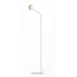 Limelight - Gulvlampe i hvidt metal og hvidt glas