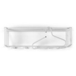 Dinex - Hattehylde i hvid metal, bredde 70 cm.