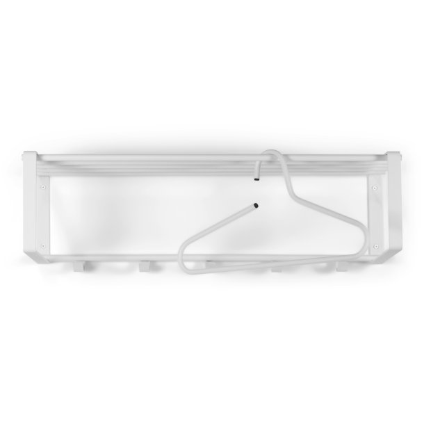 Dinex - Hattehylde i hvid metal, bredde 70 cm.