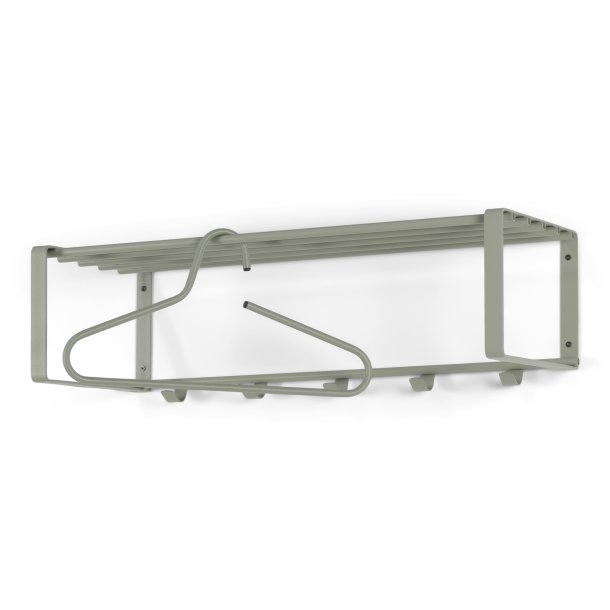 Dinex - Hattehylde i stvet grn metal, bredde 70 cm.