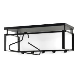 Dinex - Hattehylde i sort metal og sort tr