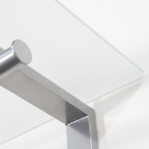 Peyto - Hattehylde i nikkel og hvidt glas