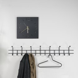 Music - Knagerkke med 13 knager i sort metal