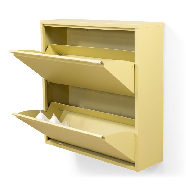 Zapato - Skosk�p med 2 dubbla fack - ljusgul metall