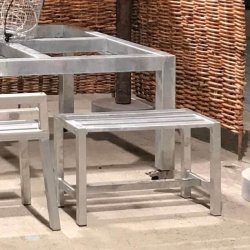 Rock-Solid - havebnk, 75/79 cm lang