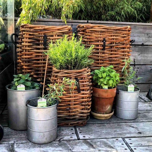 Ratata - Rattan kurv, firkantet, 41 x 41 x hjde 65 cm