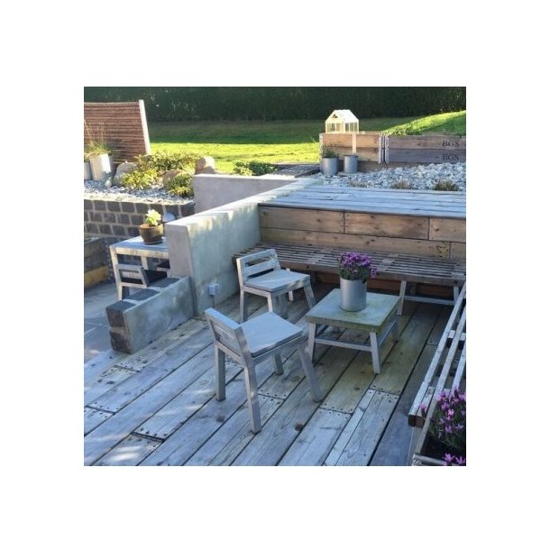 Rock-Solid - havestol i galvaniseret stl