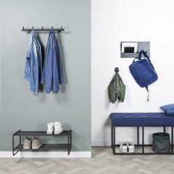 Brooks - Knagerkke med fem knager i sort metal