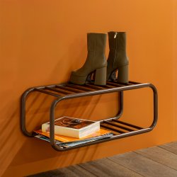 Flash - Skohylde i brun metal 