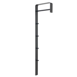 Artic - Hatthylla i svart metall, h�jd 115 cm.