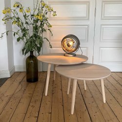 CT 10 - Sofabord i massiv bg og diameter 70 cm