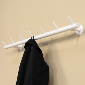 Brooks - Kroklist med sju krokar i vit metall