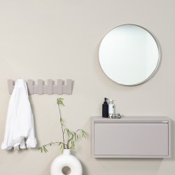 Boost - Knage med syv knager i silky taupe farvetfarvet metal