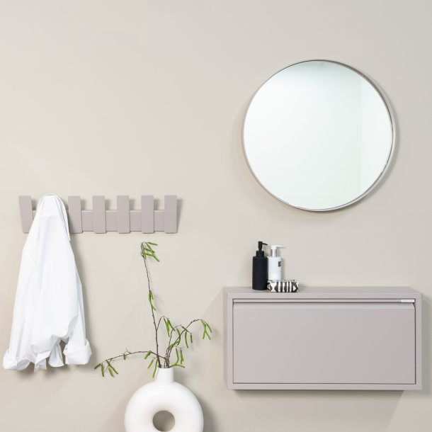 Boost - Knage med syv knager i silky taupe farvetfarvet metal