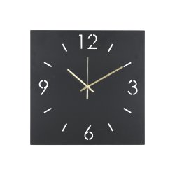 Fuga - Vgur i sort stl, 40 x 40 cm.