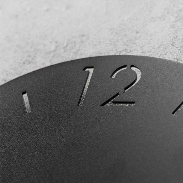 Fuga - Vgur i sort stl, diameter 60 cm.