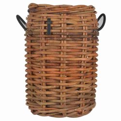 Ratata - Rattan kurv, rund,  45 x hjde 66 cm