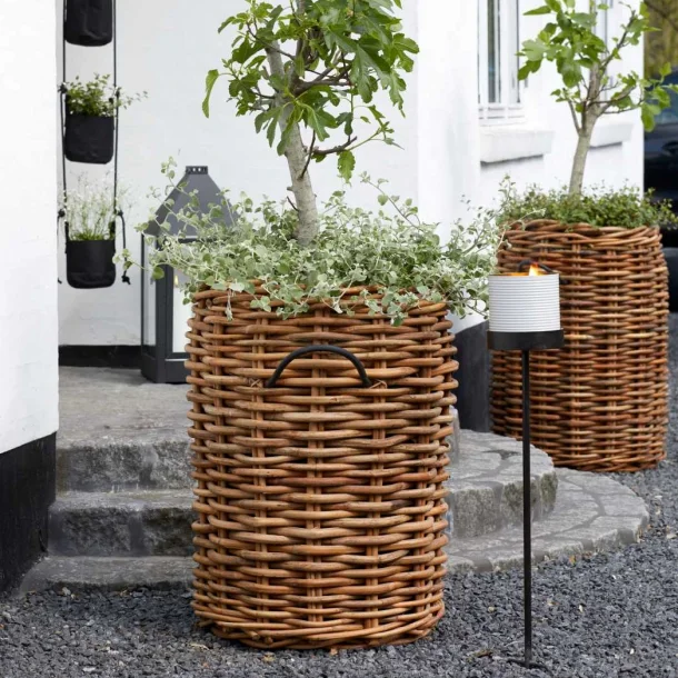 Ratata - Rattan kurv, rund,  62 x hjde 84 cm