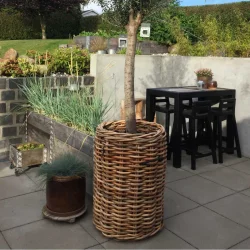 Ratata - Rattan kurv, rund,  62 x hjde 84 cm