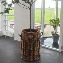 Ratata - Rattan kurv, rund,  62 x hjde 84 cm