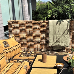 Shadow - Lhegn i rattan flet, 120 x 90 cm