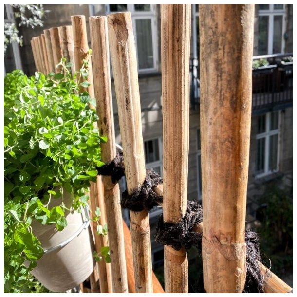 Shadow - Lhegn i rattan flet, 120 x 150 cm