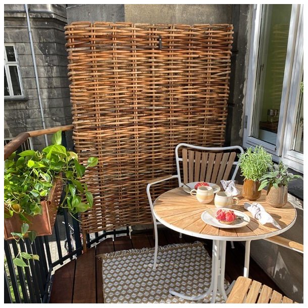 Shadow - Skyddstaket i rottingfl�tning, 120 x 150 cm