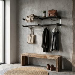 Soul � Dubbel hatthylla med en bredd p� 115 cm