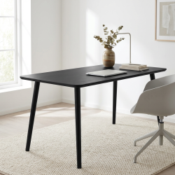 Dash - Skrivebord, sort h�jtrykslaminat, fire st�rrelser