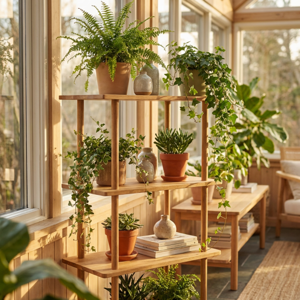 Loop - Bokhylla med tre hyllplan i massiv ek och en bredd p� 70 cm