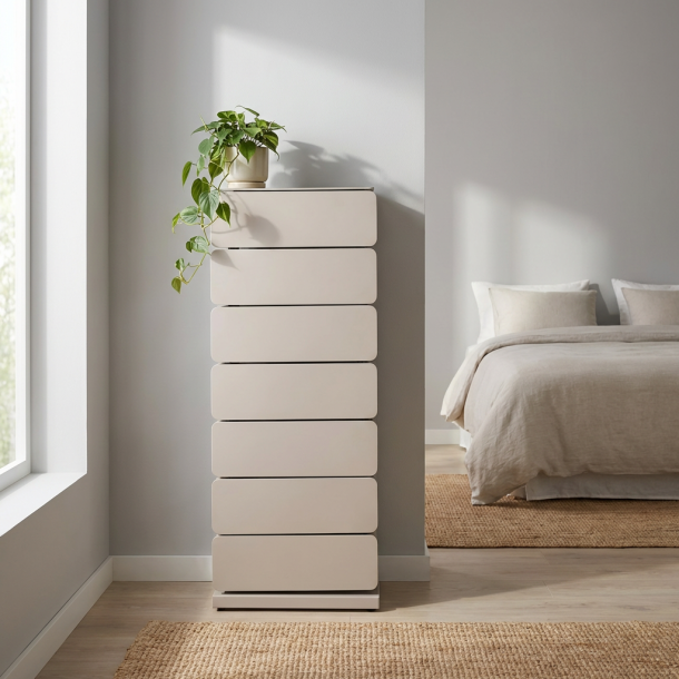 Carson - Byr� med sju l�dor i silkeslen taupef�rgad metall