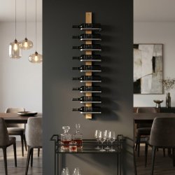 Vino - vinreol til ti flasker i slebet st�l og seks farver