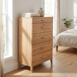 Dixi - Kommode med 5 skuffer og bredde 70 cm